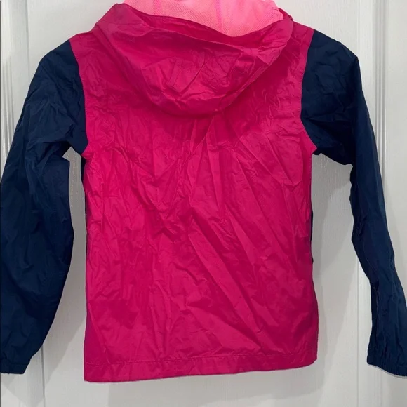 The North Face Dryvent Rain Jacket Girls Size small 7/8 Pink/Navy Blue - Picture 6 of 6